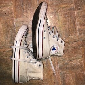 ❗️❗️White high top converse